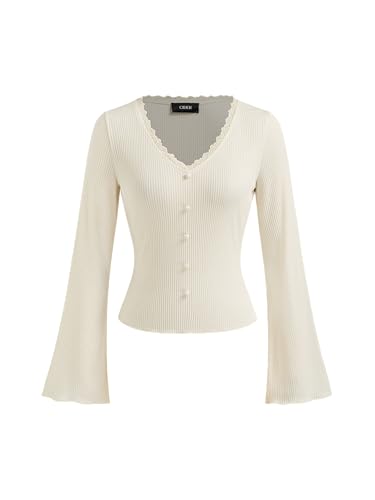 CIDER Women's Ribbed Knit Going Out Cardigan Going...