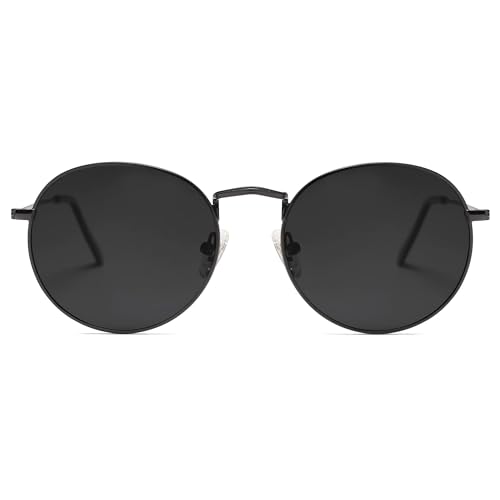 Image of SOJOS Small Round Polarized Sunglasses for Women Men Classic Vintage Shades