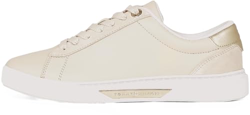 Tommy Hilfiger Femme Chic Court Sneaker Fw0Fw08382 Baskets, Sugarcane, 37 EU Tommy Hilfiger Femme Chic Court Sneaker Fw0Fw08382 Baskets, Sugarcane, 37 EU