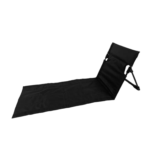 Tumbona de playa - Tumbona ligera y plegable, asiento exterior con respaldo ajustable | Tumbona de viaje portátil, esterilla de camping impermeable, muebles de relajación compactos para el área de