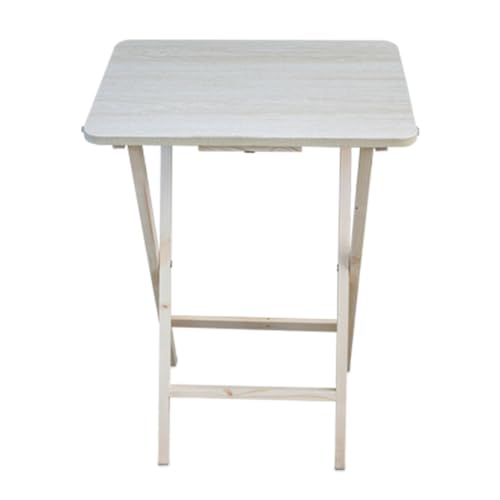 Flur Tavolo pieghevole Portatile Richiudibile da Giardino Campeggio Terrazzo in Legno 48x38x66 cm Colore legno Naturale