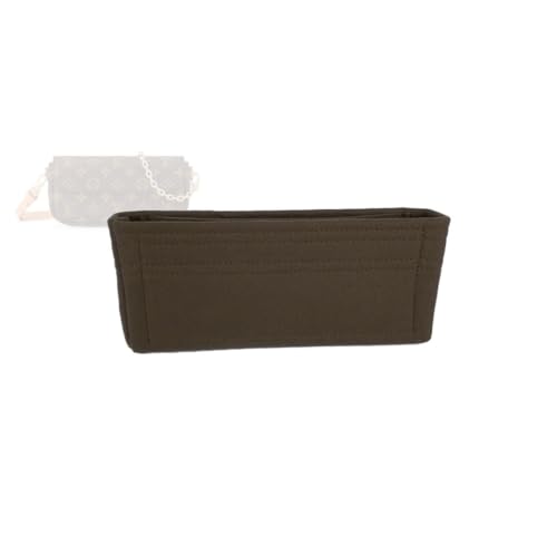 Zoomoni Bag Organizer for Louis Vuitton LV Wallet on Chain Ivy Bag - Premium Felt Purse Handbag Insert Liner Shaper (Handmade) Soft Structure Support (20 Color Options)