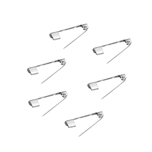 HOODANCOS DIY Jewelry Making 50pcs 2cm Alloy Safety Pin Back Clasp Brooch Strong Metal Versatile for Crafts