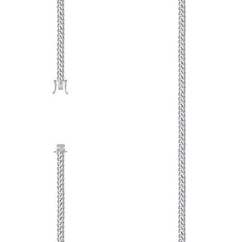 Chaîne gourmette pour homme et femme, cadeau idéal en argent massif 925