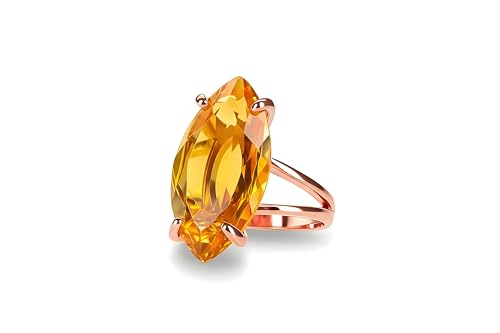 Bague cocktail citrine et or : l'accessoire idéal pour vos soirées