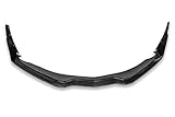 Replacement for 2014-2019 Corvette C7 All Models | Z06 Stage 3 Front Bumper Lip Splitter with Painted Carbon Flash Metallic Side Extension Winglets Pair (Carbon Fiber)