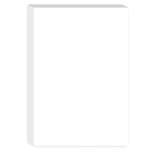 Papel de impresora A4, A4 (8.3 x 11.7 pulgadas), papel de copia en blanco, 100 hojas/200 páginas, sin perforar, bono de 28 libras/papeles en blanco de 100 g/m²