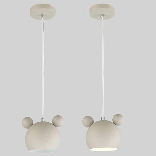 Lámpara de araña nórdica con oso creativo para iluminar comedores y cocinas 3