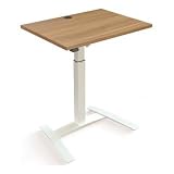 STIER Elektrisch höhenverstellbarer Steh-Tisch 501-9 80 x 60cm Nussbaum Weiß Mel. 72-120cm