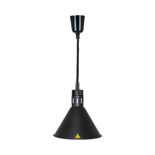 Lampe chauffante pour aliments avec suspension extensible de 70 à 160 cm