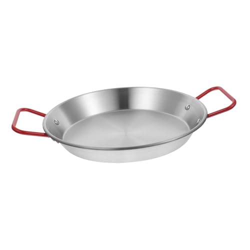 BESPORTBLE - BESPORTBLE Poêle à Frire Inox Antidérapante Multifonction pour Poulet Frit et Pâtes Italiennes Fond Plat pour Cuisson Uniforme Ustensile de Cuisine Domestique et Restaurant