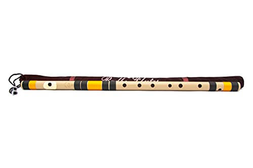 Image of Radhe Flutes | PVC Fiber G Sharp Bansuri | Base Octave | Right Handed | Durable, Crack-Resistant & Weatherproof Flute | Includes Soft Velvet Cover for Safe Storage