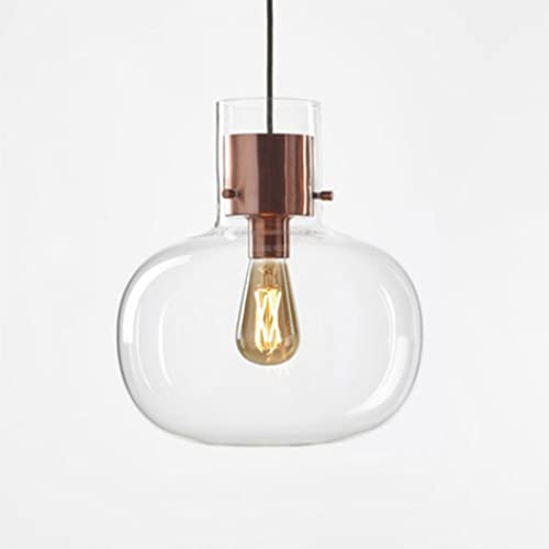 Suspension en verre haut de gamme à barre filetée rotative minimaliste
