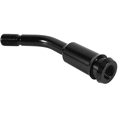 Minyinla 5inch Car Shift Knob Extender Bent Gear Shifter Lever Extension Replacement Kit for T4 1990-2003 Black Cover