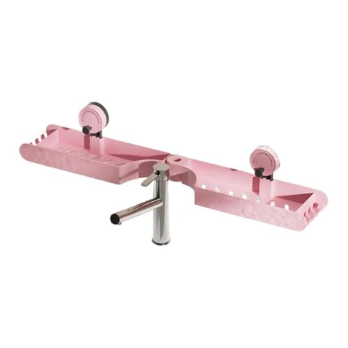 Estante de baño con ventosa que ahorra espacio, fácil de instalar, ventosa de plástico que ahorra espacio, adecuado para baño y hogar, almacenamiento multifuncional para versatilidad en la naturaleza