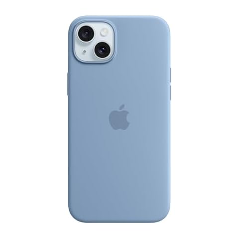 Apple iPhone 15 Plus Silicone Case with MagSafe - Winter Blue Cover