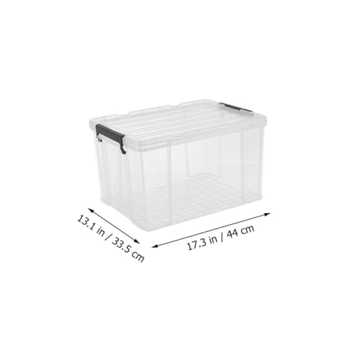 Boîte de rangement plastique blanc 30l pour solutionner le désordre - 3