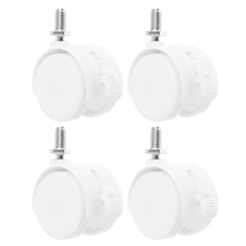 SMASOLO 4個 静音ストッパー付きキャスター車輪プラスチック製耐荷重オフィスチェア用家具用交換キャスターラック カート スーツケース用