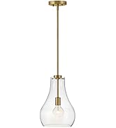 Lark Frankie Single Light Pendant, Lacquered Brass