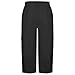 TianGiKi Womens Cargo Pants Slim Fit Elastic High Waist Straight Leg Capri Pant with Pockets Summer Fashion Outdoor Trousers Black