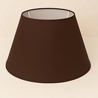 35 cm Cône Abat-jour, Tissu en Coton avec dos en PVC blanc, Produit