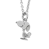[新宿銀の蔵] ファイテン コラボ スヌーピー プレート ネックレス レディース ステンレススチール ジルコニア 公式 phiten PEANUTS SNOOPY