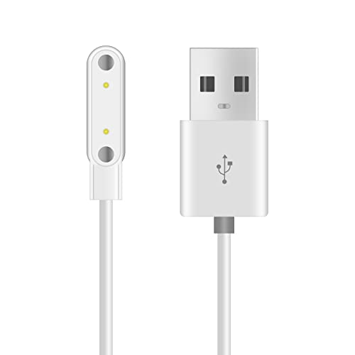 TORRYZA Câble de Charge de Montre Connectée Câble de Chargement USB Magnétique à 2 Broches pour Smartwatch Enfants Chargeur Cover
