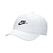 Nike Kid's Club Unstructured Futura Wash Cap, White/Black, 1SIZE