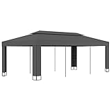 Cette tonnelle a un design classique et élégant. Cette tonnelle est idéale pour tous les événements en plein air comme les barbecues, les mariages ou les fêtes d'anniversaire. Vous pouvez l'installer dans votre jardin et offrir ainsi une protection à vos invités et à votre famille contre les rayons du soleil excessifs.