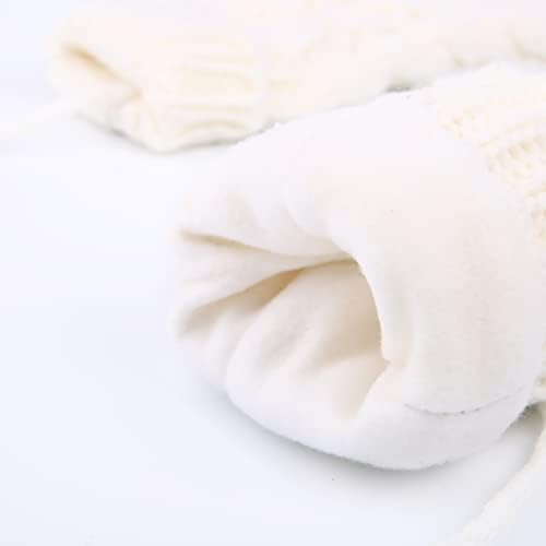 Women Gloves Mittens,Winter Warm Gloves Heat Weaver Cable Knit, Women Gloves Heat Holders Ladies Thick Fleece Lined Insulated Warm Knitted Winter Thermal Mittens for Christmas Birthday Gift(1Pair)