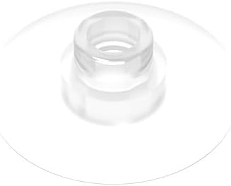 Classic Building Dish - Radar invertido de 2 x 2, 100 piezas totalmente transparentes a granel de azulejos de 2 x 2 pulgadas, compatible con piezas