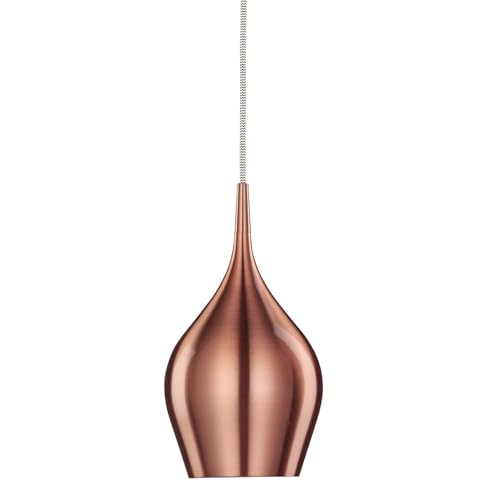 Moderne Pendelleuchte aus Aluminium in der Farbe Kupfer 1x40W von Searchlight Vibrant 6461-12Cu