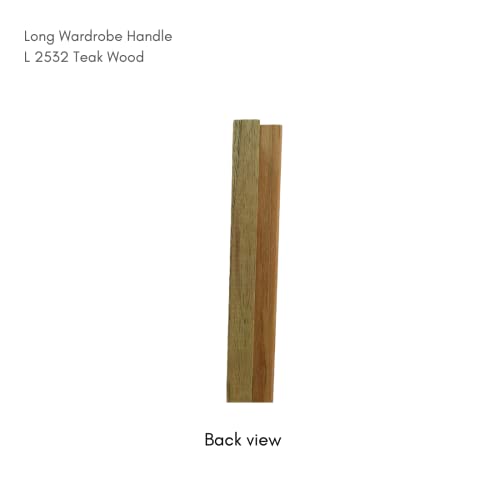 Image of Long Wardrobe Pull Handle 2532 Teak Wood (4 Inch)