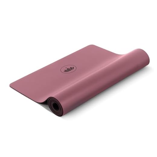 LOTUSCRAFTS® Yogamatte rutschfest, aus Naturkautschuk, universell einsetzbar als Yoga Matte, Sportmatte, Gymnastikmatte, Fitnessmatte, Yoga Mat, Matte Sport, Trainingsmatte (Aubergine)