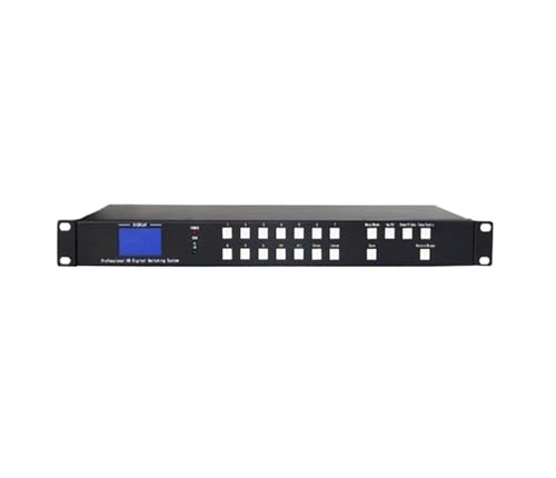 AUBEST Video Switcher, 4K Matrix 4x4 Video Timing Seamless Switching Over Ip Controller 4X2 2x2 Switch With RJ45 Pore App Remote