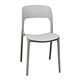 Impilabile WS DESIGN Sedia Rimini Polipropilene Ristorante Pizzeria Grigio