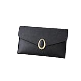 Sacola, bolsa de mão minimalista de cor sólida com detalhes de metal, bolsa de ombro versátil para viagens, Preto
