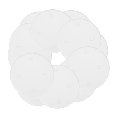 Cache-plafond octogonal blanc isolant pour plaques de câbles
