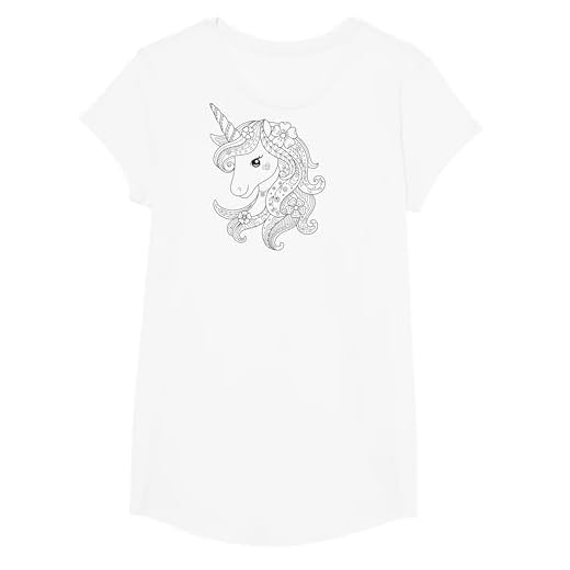 Niedliches Einhorn zum bemalen & ausmalen für Kinder T-Shirt