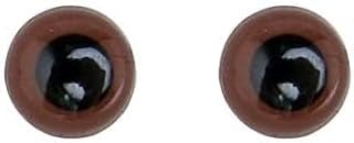 クリスタルアイ 6mm 30個入り 【メール便】 さし目 AT (ブラウン)