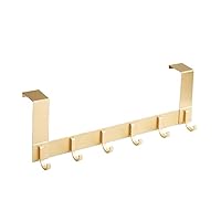 Over Door Hooks,Aluminium Over The Door Hanger Coat Hook for Towel, Clothes, Bag, Robe, Storage Space Saving,Door Coat Hook for 35-45mm Thick Door 13cm