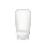 humangear gotoob+ (medium) | refillable silicone travel bottle | locking lid | food safe material | clear, medium (2.5 fl.oz.; 74ml)