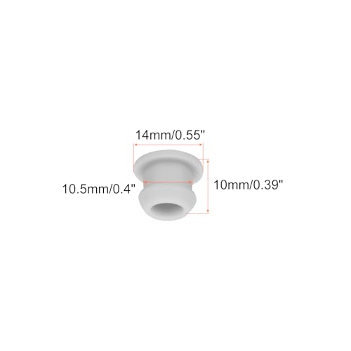 Image of Snap in Locking Hole Plugs Rubber Panel Seal Cover Drilled Silicone Caps, [for Kitchen Rubber, Waterproof Sealing Plugs] - 10.5mm /0.4in /Gray /10Pcs