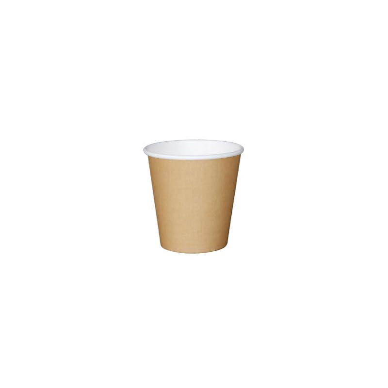 Générique 1000 bicchieri di carta Kraft marrone 17/18 cl (6 onz) per bevande calde e fredde, tazze usa e getta per caffè ed eventi