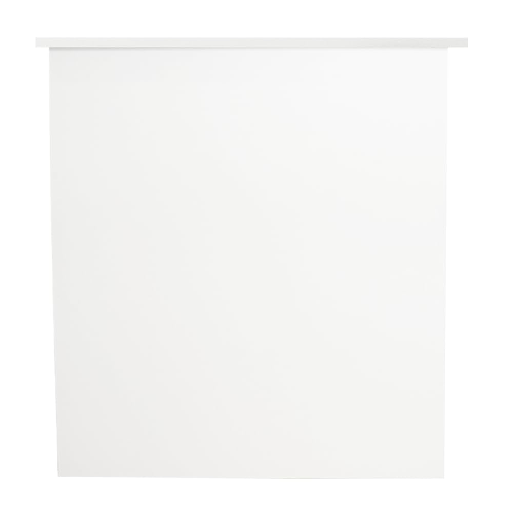 Contatore Eros, Modello semplice. Tavolo da reception per ufficio e affari (160 cm di larghezza, bianco)