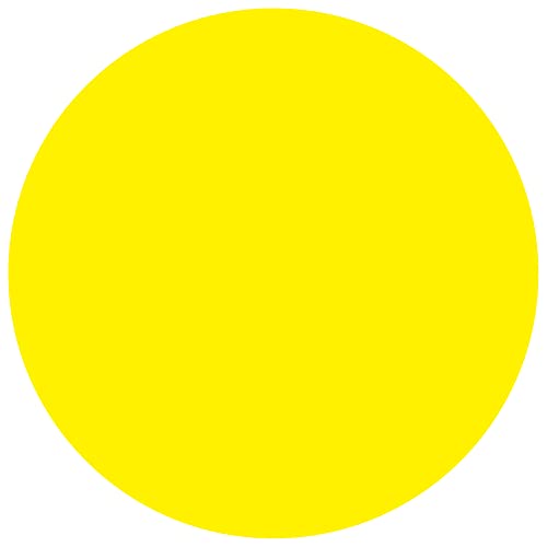 Aviditi Tape Logic® Removable Labels, 1 1/2" Circle, Fluorescent Yellow, 500 /Roll #TOP13