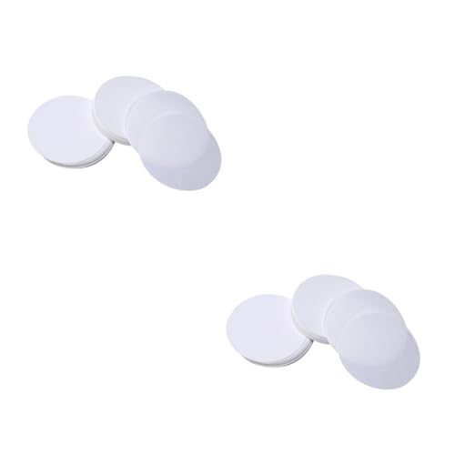 BELLIFFY 2sets 9cm Qualitative Filter Papers Medium Flow Rate Discs Lab Filters Replacement 100pcs*2