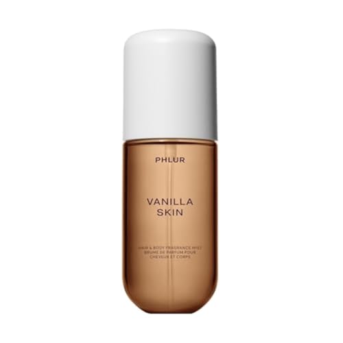 Image of PHLUR Vanilla Skin Body Mist, 3 Fl Oz - Hair and Body Perfume for Women | Vanilla Perfume Body Spray with Pink Pepper, Cashmere Wood & Sandalwood Fragrance