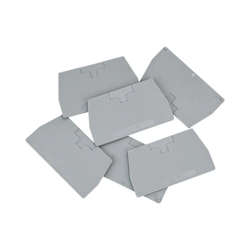 Tapas D-URTK/S aislantes para bloques de terminales en carril Din, pack de 100