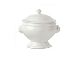 Gran diseño La Caja de Regalo de Porcelana quimera de León Fuente sopera, Blanco, 22 cm